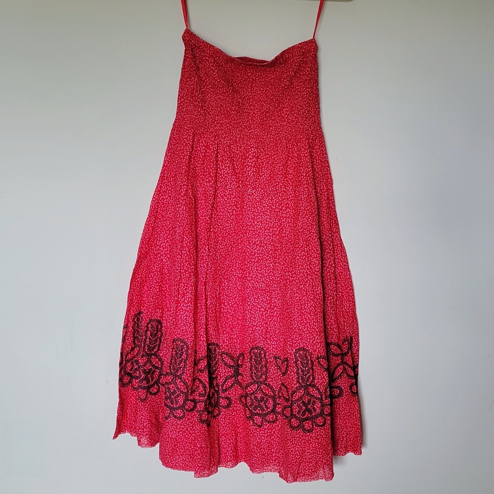 Free People Convertible Maxi Skirt Smockedโ Strapless Midi Dress